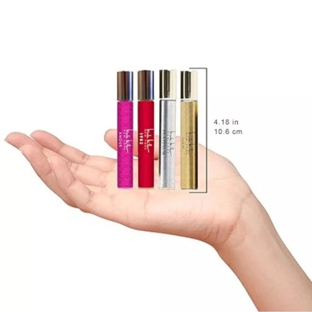 Nicole Miller New York Perfume Set - Red, Gold, Pink, Silver - Picture 2 of 3